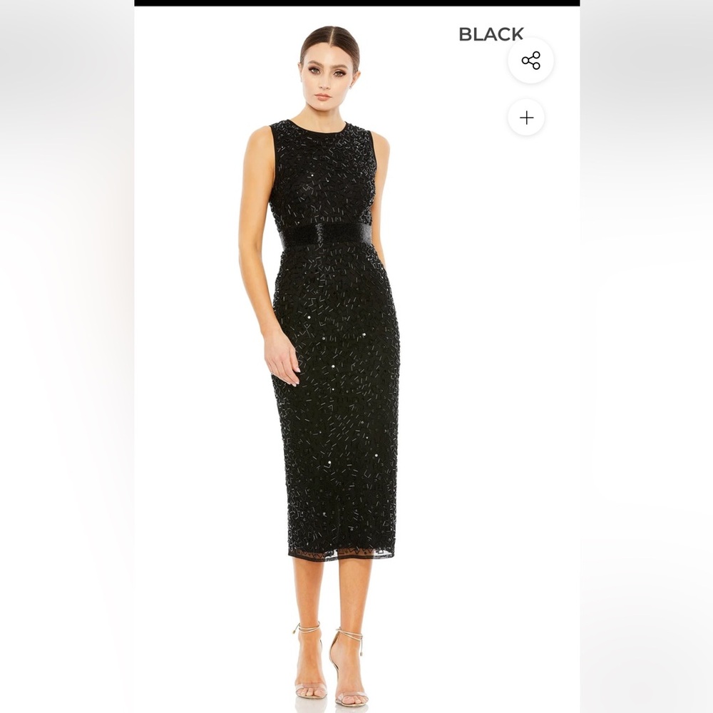 Mac Duggal Black Sleeveless Dress